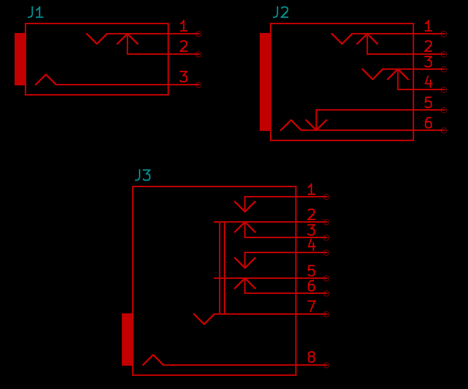 schematic symbols for jacks with switching contacts