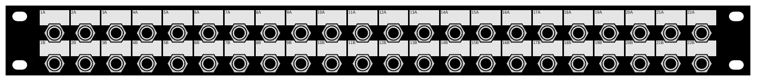 studio patch bay front panel