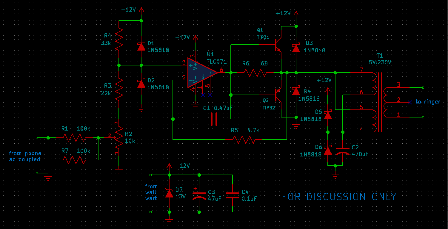 schematic of a booster amplifier