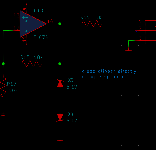 a Zener clipper that will draw excessive current