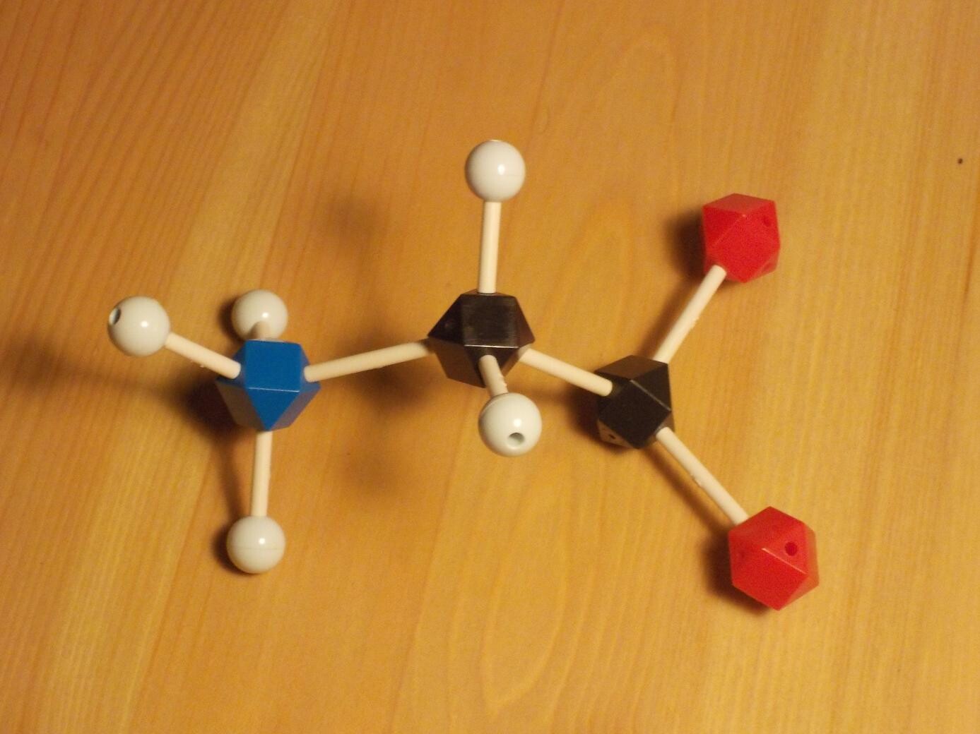 glycine molecular model