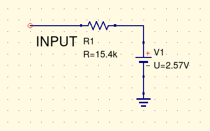 Thévenin equivalent
circuit for the two op amps