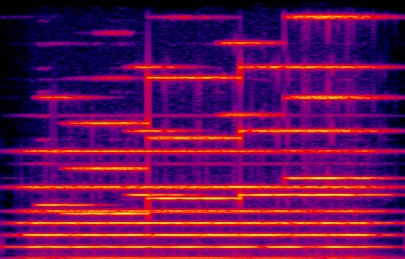 Spectrogram of the modular synthesis pad recording