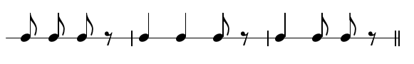 rhythm from Morse code SGD