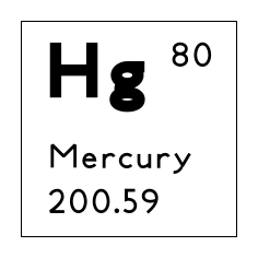 chemical symbol for mercury