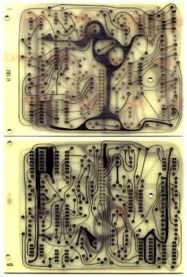 Buchla board without ground plane
