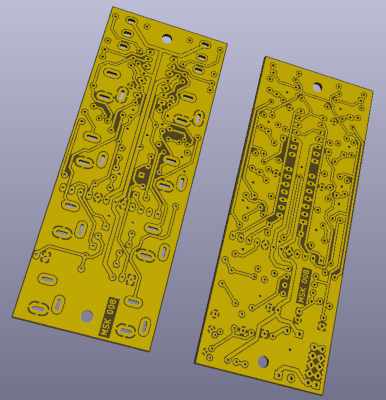 North Coast Synthesis board, with ground plane