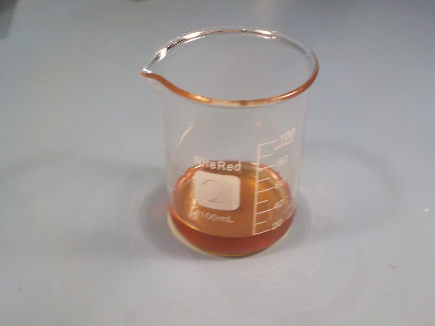 resin solution evaporated down to a syrup-like consistency