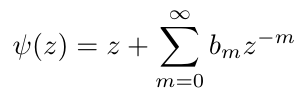 formula for the exterior of the Mandelbrot set