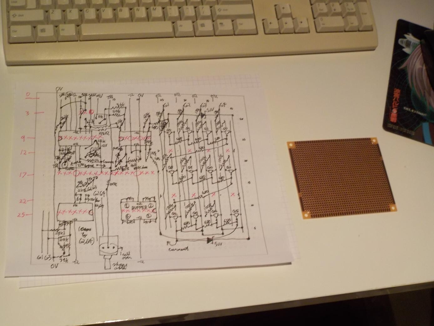 Planning the shaper stripboard