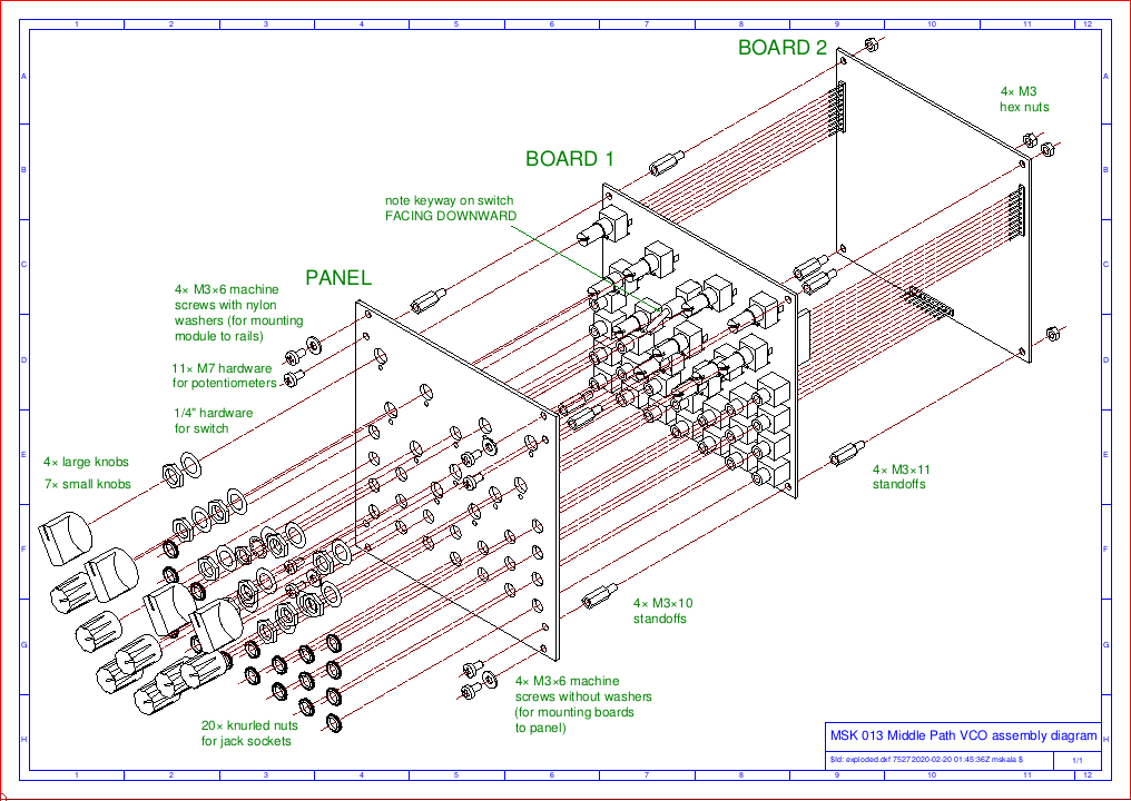 Hidden-line isometric drawing