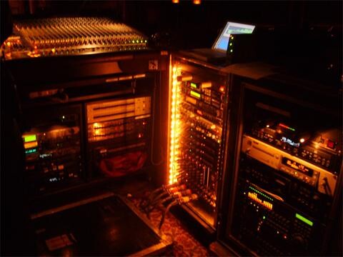 19-inch equipment racks of musical hardware