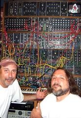 Doug and Dino, with Keith Emerson's Moog