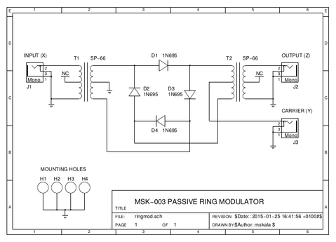 ring modulator circuit diagram