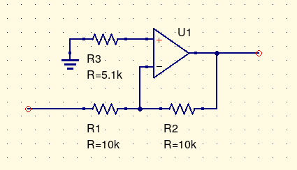 Equalizing the impedances at the inputs of the op amp.