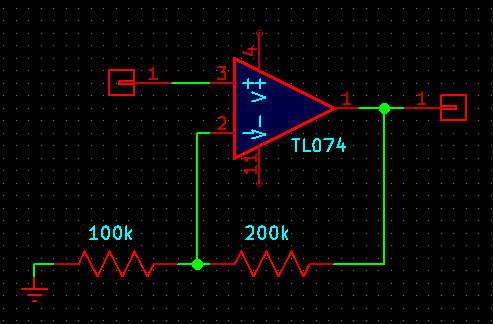 non-inverting voltage tripler