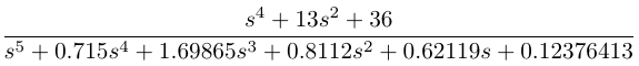 fifth-degree rational function