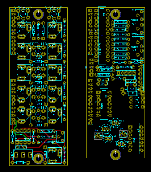 tentative parts layout for structure switch module