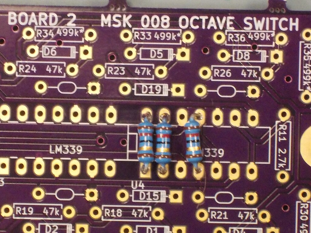 resistors on an ENIG board