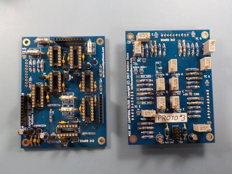 Two boards from prototype 3