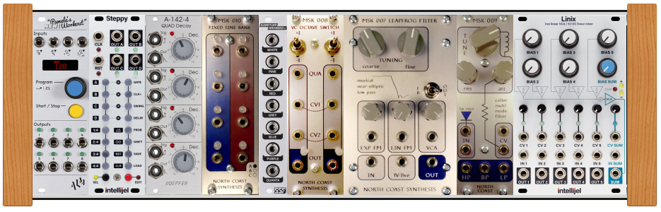 percussion-heavy rack