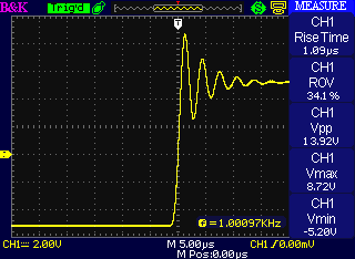 Step output with no capacitor