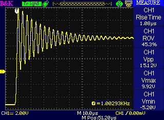 highly unstable op amp step response