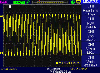 full-blown parasitic oscillation