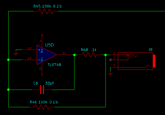 op amp circuit with compensating capacitor