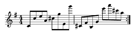 music notation for the new cycle