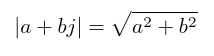 complex number absolute value formula