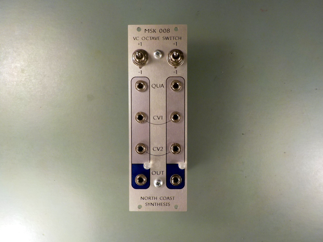 octave switch panel with normalling indicated