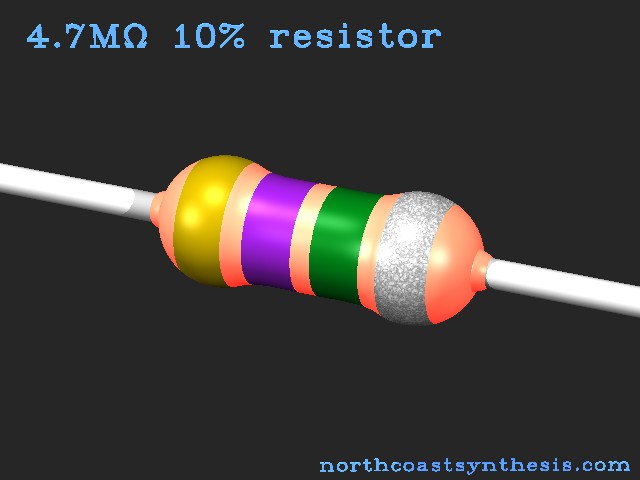 4.7MΩ 10% resistor